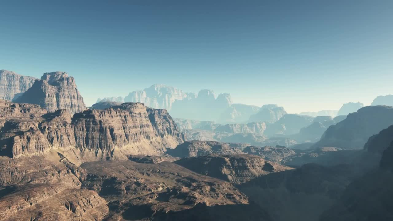 Download Stock Video Mountains Of Mars During A Sunny Day Live Wallpaper