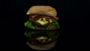 Stock Video Moving Towards A Burger Live Wallpaper