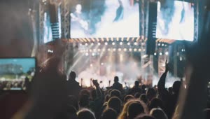 Stock Video Music Concert Crowd Live Wallpaper