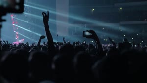 Stock Video Music Fans At A Pop Concert Live Wallpaper
