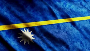 Stock Video Nauru Flag Waving Live Wallpaper