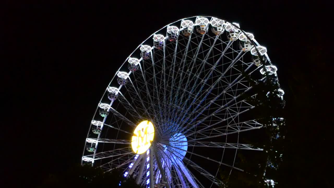 Download Stock Video Neon Lights On A Ride Live Wallpaper