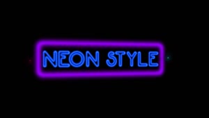 Stock Video Neon Sign Title Live Wallpaper