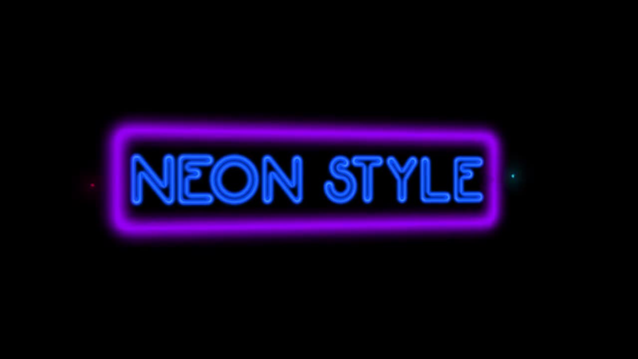 Download Stock Video Neon Sign Title Live Wallpaper