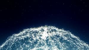 Stock Video Networking In The Shape Of A Globe In Space Live Wallpaper