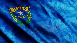 Stock Video Nevada State Blue Flag Live Wallpaper