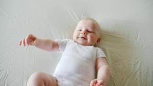 Stock Video New Baby Boy Laughing On Bed Live Wallpaper