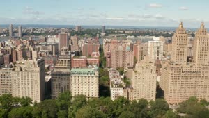 Stock Video New York City Buildings During A Sunny Day Aerial Live Wallpaper
