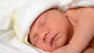 Stock Video Newborn Baby Sleeping Live Wallpaper