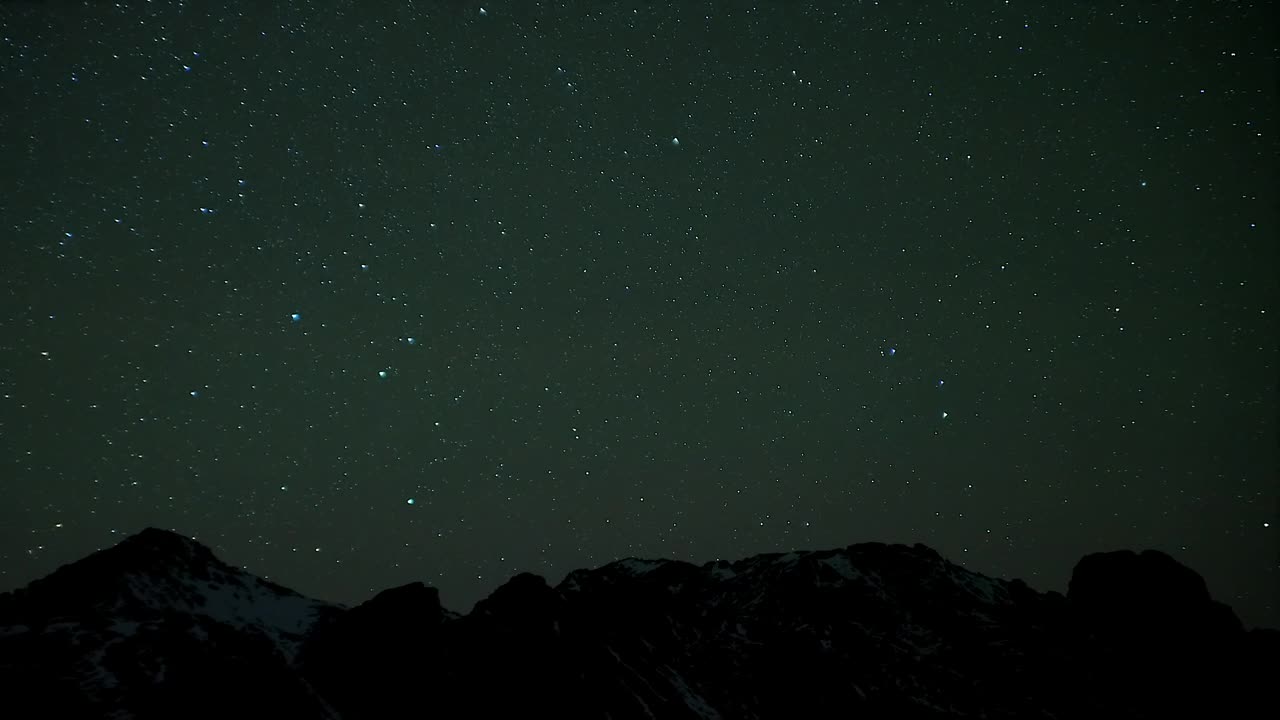 Download Stock Video Night Sky Full Of Stars And Mountain Silhouette Live Wallpaper