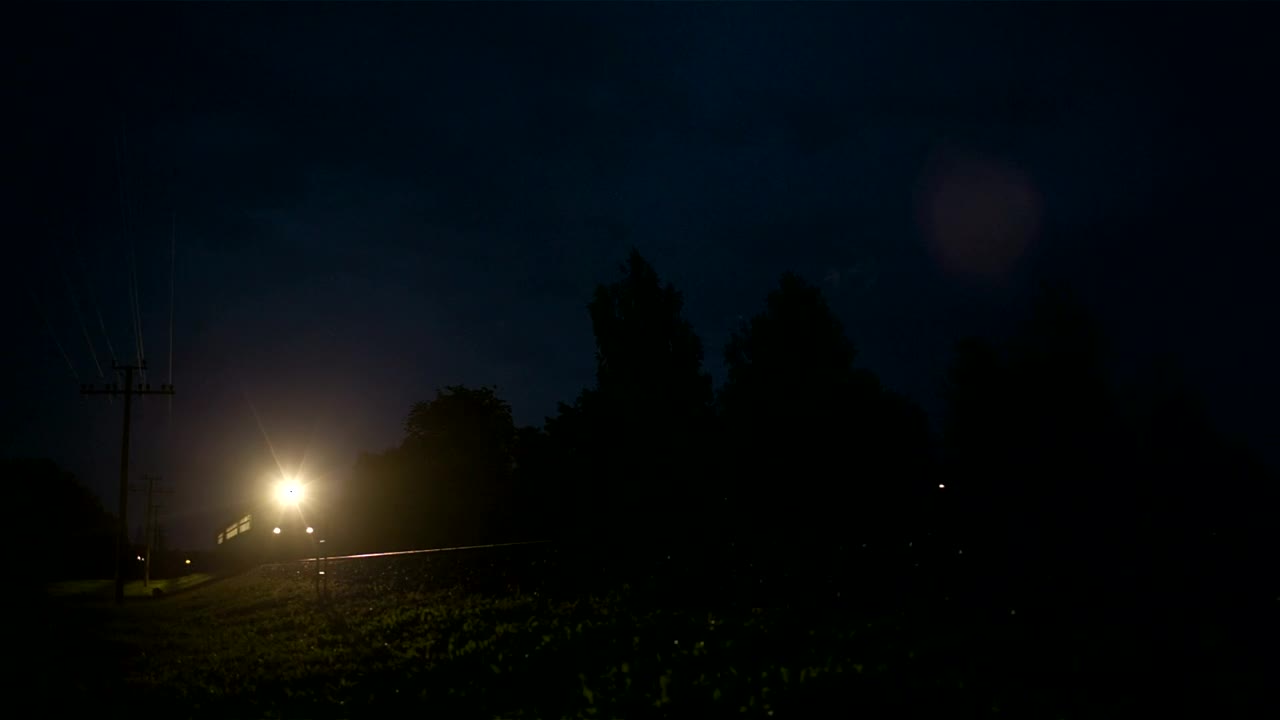 Download Stock Video Night Train Heading Through The Countryside Live Wallpaper
