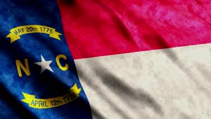 Stock Video North Caroline State Flag Live Wallpaper