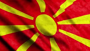 Stock Video North Macedonia Waving Flag In D Live Wallpaper