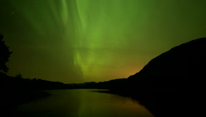 Stock Video Northern Lights In The Night Sky Live Wallpaper