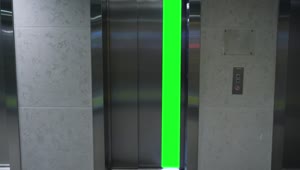 Stock Video Office Elevator With A Green Screen Live Wallpaper