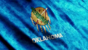 Stock Video Oklahoma State Waving Flag Live Wallpaper