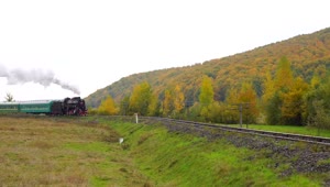 Stock Video Old Steam Train Approaching Live Wallpaper
