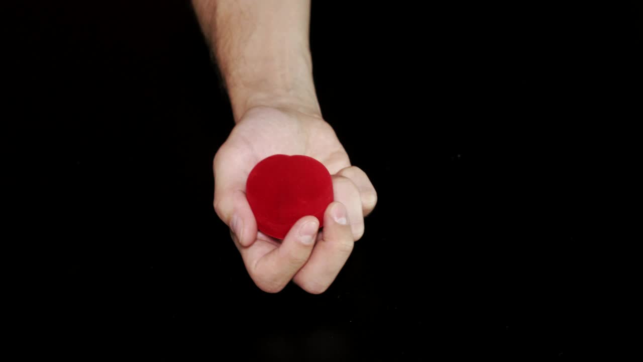 Download Stock Video Opening A Ring Box Against A Black Background Live Wallpaper