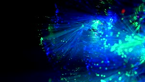 Stock Video Optic Fiber Glowing In Blue Live Wallpaper