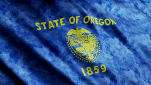 Stock Video Oregon State Waving D Flag Live Wallpaper