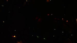 Stock Video Ornamental Christmas Lights In A Dark Room Live Wallpaper