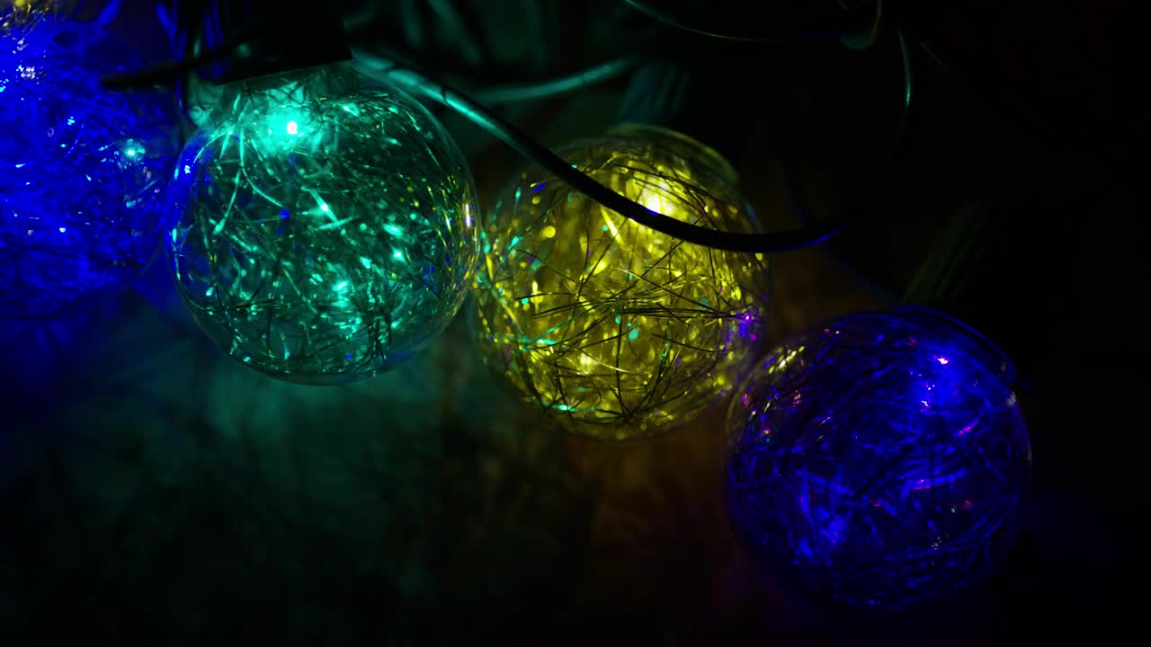 Download Stock Video Ornamental Christmas Lights Rotating Live Wallpaper