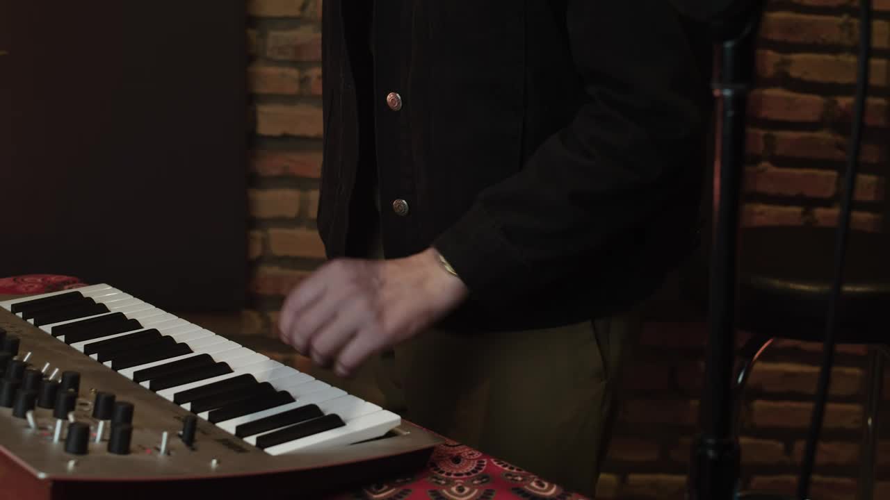 Download Stock Video Pan Shot In A Music Recording Studio Live Wallpaper