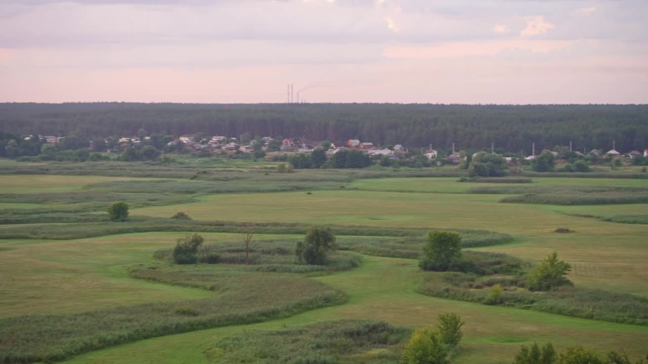 Download Stock Video Pan Shot Of A Red Luminous Sunset In Nature Live Wallpaper