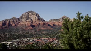 Stock Video Panoramic View From The Top Of Sedona Live Wallpaper