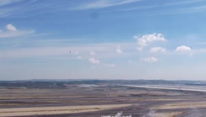 Stock Video Parachutes Landing In The Desert Live Wallpaper