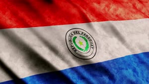 Stock Video Paraguay Flag Moved By The Wind Live Wallpaper