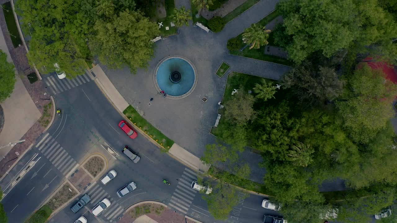 Download Stock Video Park Inside A Roundabout Top Shot Live Wallpaper
