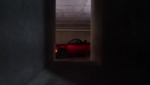 Stock Video Parked Red Sports Car Live Wallpaper