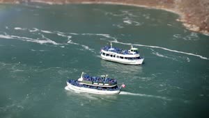 Stock Video Passenger Boats On The Niagara River Live Wallpaper