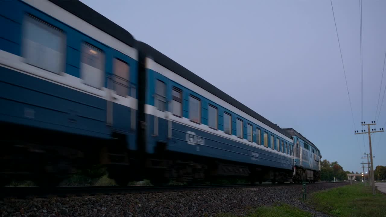 Download Stock Video Passenger Train Passing By Slowly Live Wallpaper