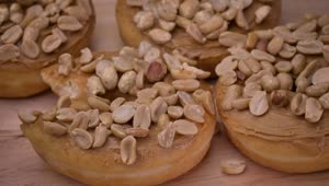 Stock Video Peanut Butter Donuts Live Wallpaper