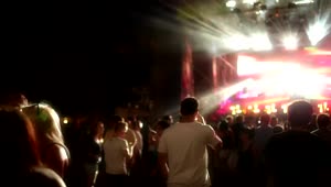 Stock Video People Dancing At A Music Festival Live Wallpaper