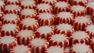 Stock Video Peppermint Candies Close Up Live Wallpaper
