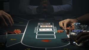 Stock Video Person Betting On A Poker Game Live Wallpaper