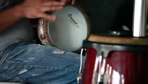 Video Stock Person Playing The Darbuka Live Wallpaper Free