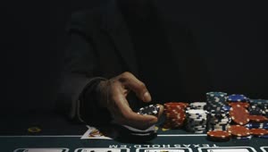 Video Stock Person Throwing A Casino Chip Live Wallpaper Free