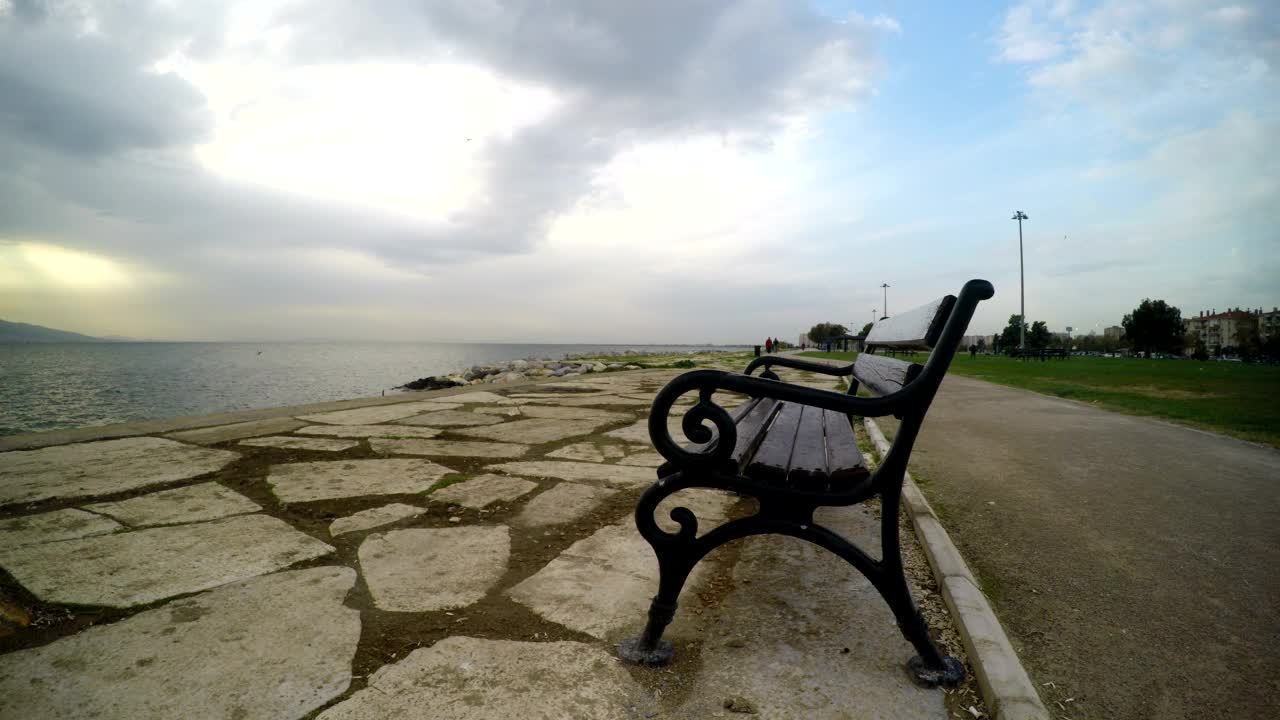 Download Video Stock Person Walking By The Sea On A Pier Live Wallpaper Free