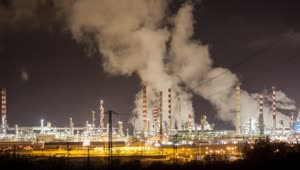 Video Stock Petrochemical Plant Lit Up At Night Live Wallpaper Free