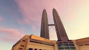 Video Stock Petronas Towers During A Sunset D Live Wallpaper Free