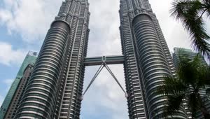Video Stock Petronas Twin Towers From Below Live Wallpaper Free