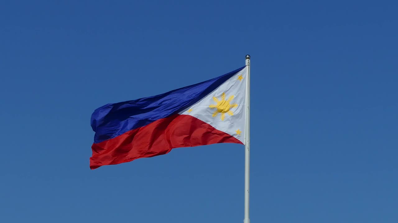 Download Video Stock Philippine Flag Waving In The Sky Live Wallpaper Free