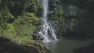 Video Stock Photographer Shooting Waterfall Live Wallpaper Free