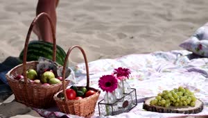 Video Stock Picnic Basket With Wine And Fruit Live Wallpaper Free