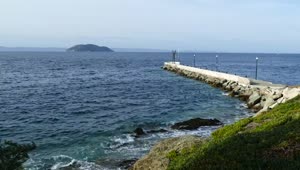 Video Stock Pier Into The Mediterranean Sea Live Wallpaper Free
