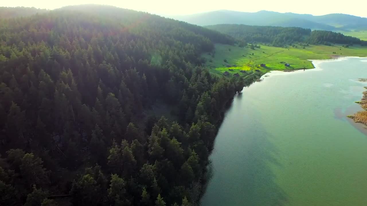 Download Video Stock Pine Forest And Lake Landscape Live Wallpaper Free